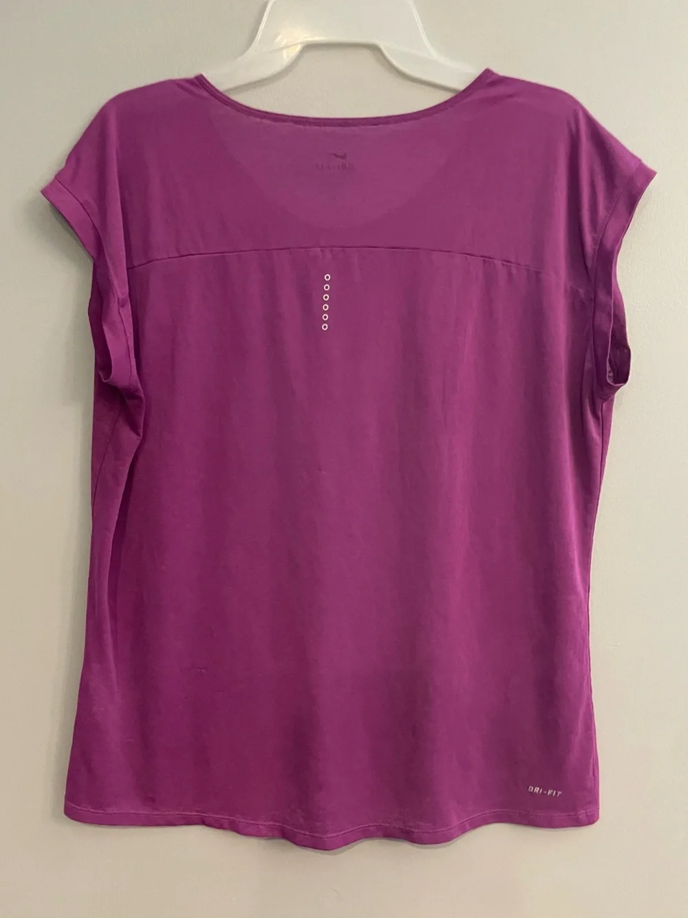 Nike Women's Magenta Running Cool Breeze Scoop Neck Dri-FIT Tee
